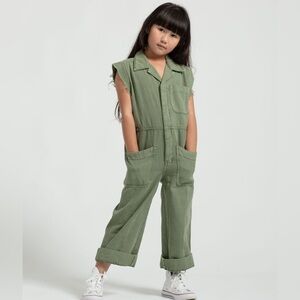 Australian Cult Denim Label One Teaspoon Safari Camp Overalls, sz 7, MSRP $121